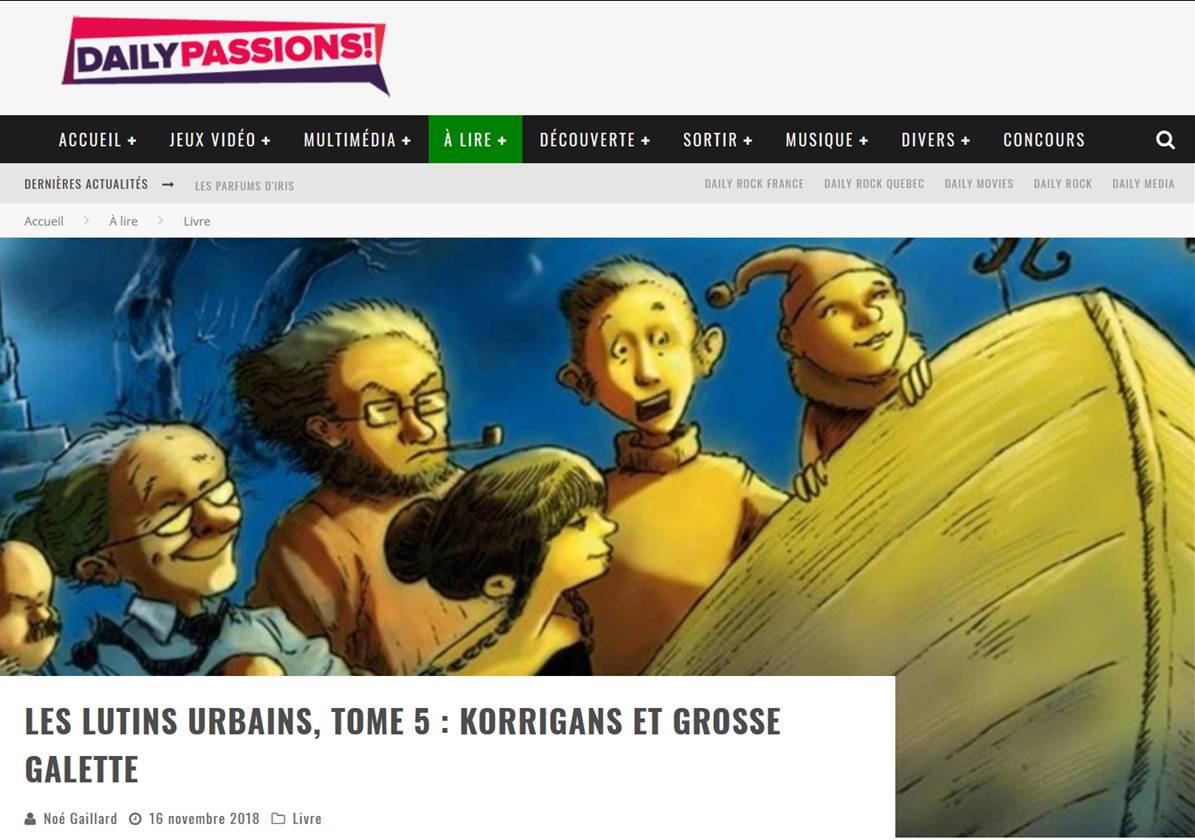 Les Lutins Urbains tome 5 sur Daily Passions