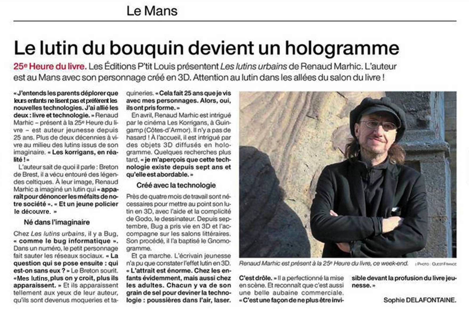 Petit Reporter de l’Imaginaire : dans le journal au Mans