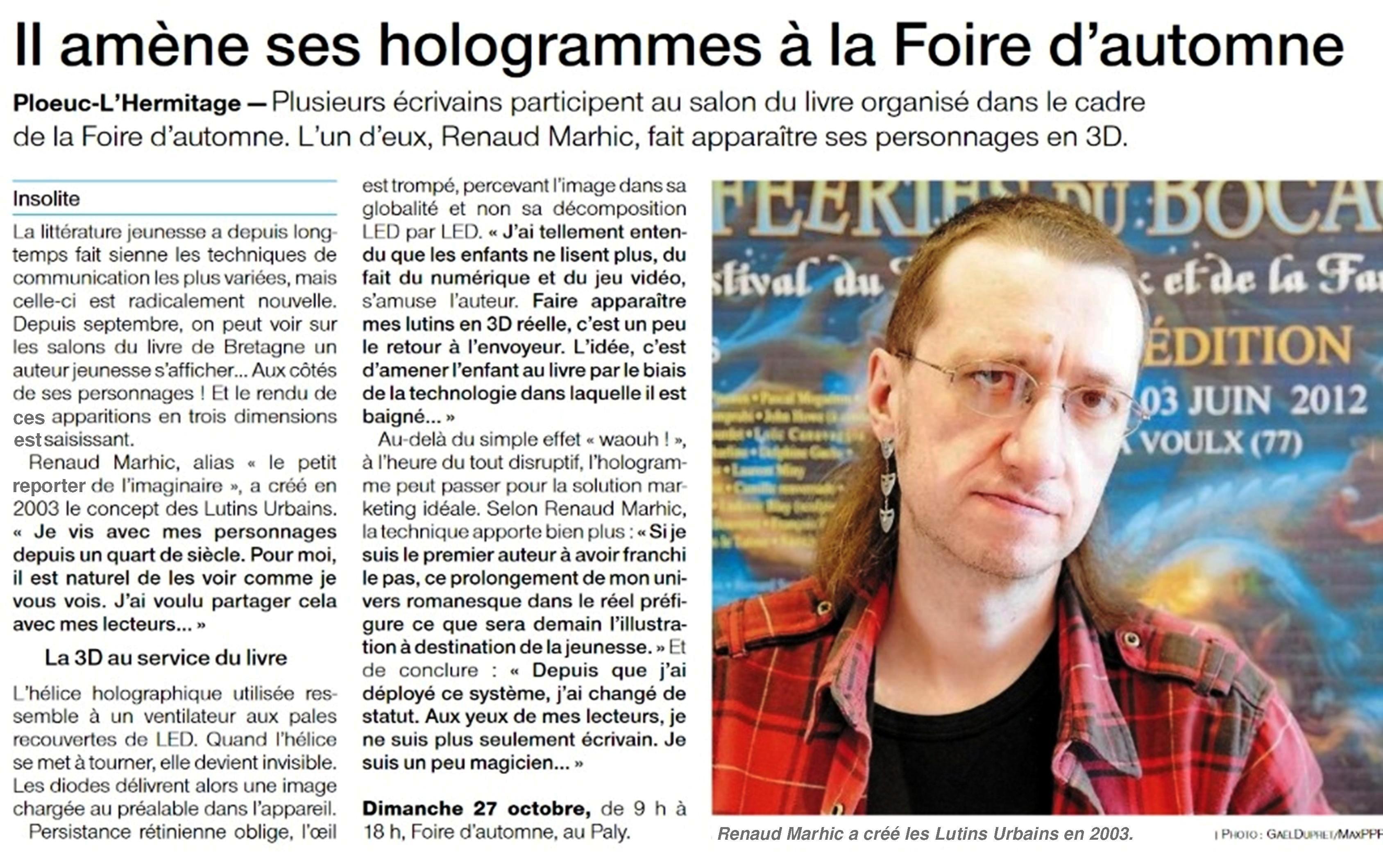 Petit Reporter de l’Imaginaire : dans le journal à Plœuc-L’Hermitage 