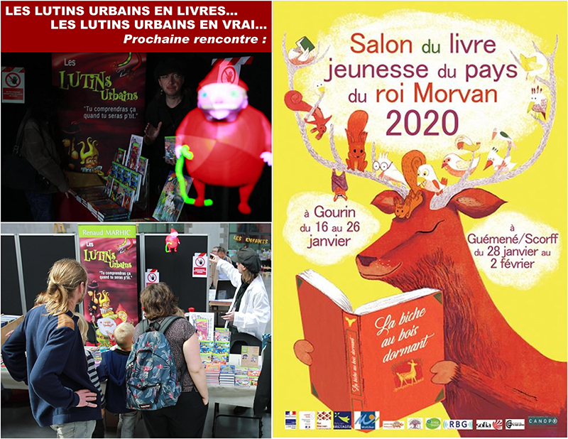 Les Lutins Urbains au Salon du livre jeunesse du pays du Roi Morvan 2020