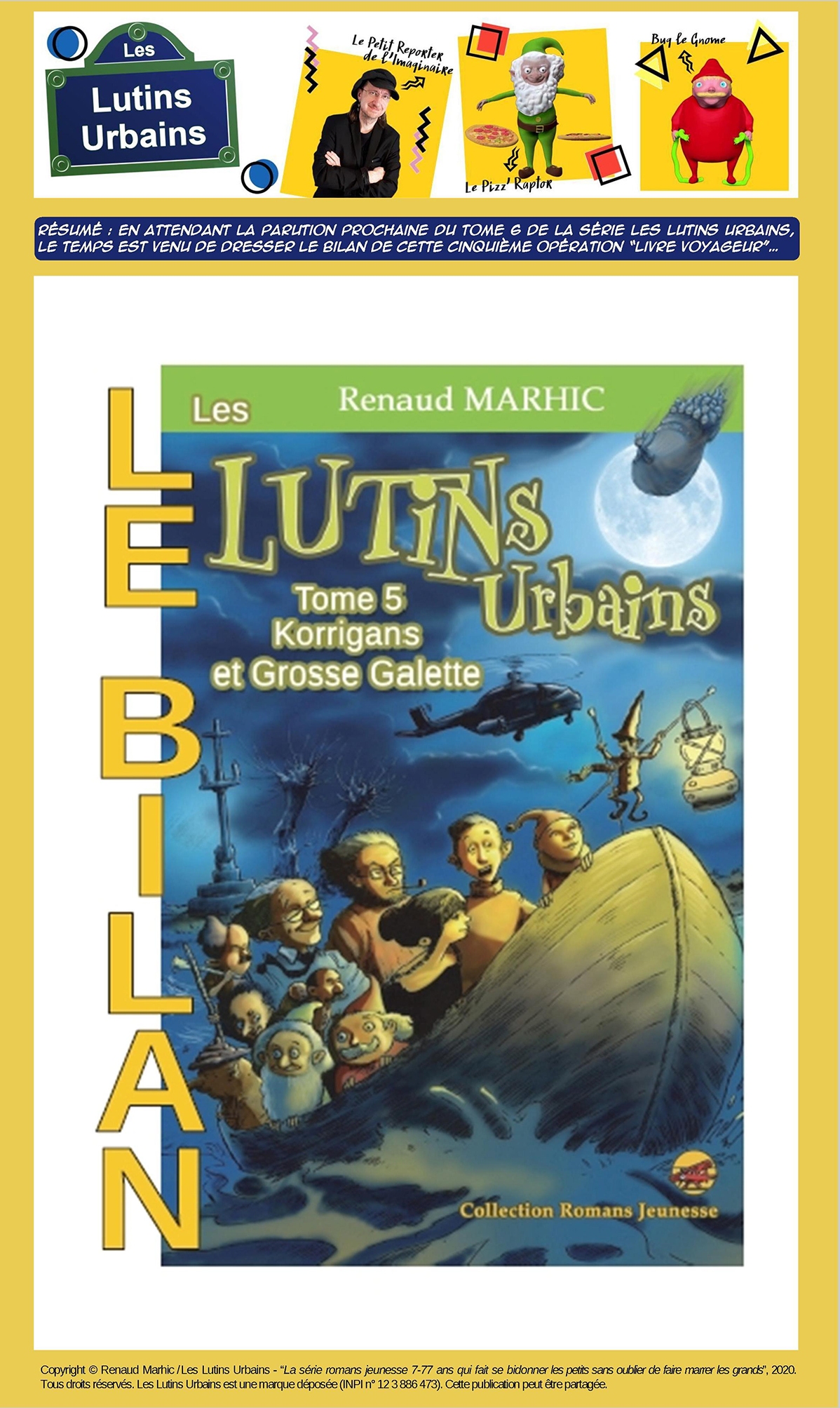 Les Lutins Urbains (tome 5) : opération “livre voyageur”, le bilan