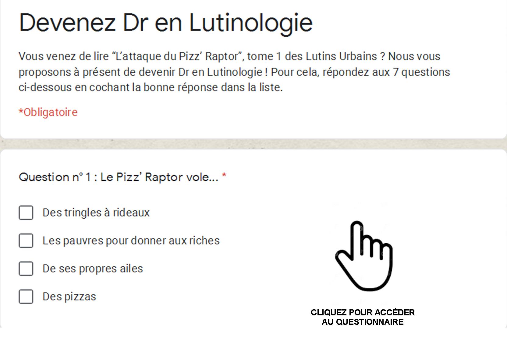 Devenez Dr en Lutinologie 1