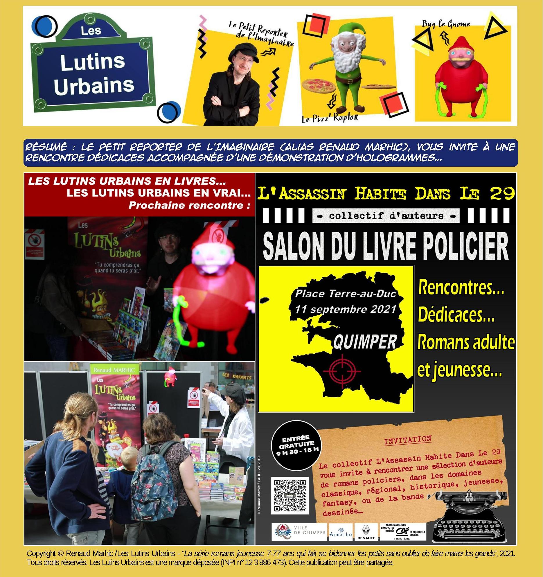 Les Lutins Urbains au salon du Livre Policier de L’Assassin Habite Dans Le 29 à Quimper 2021