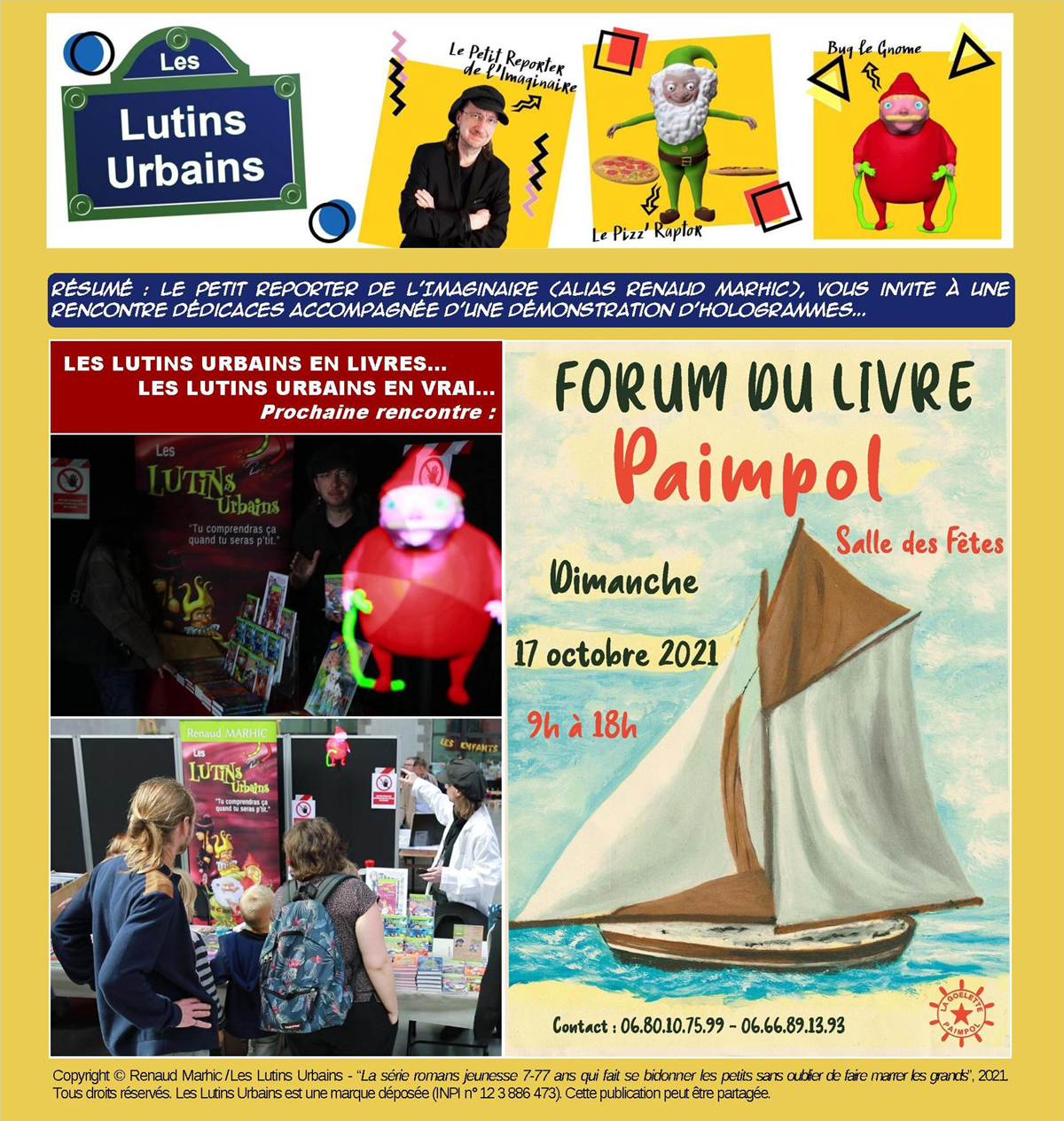 Les Lutins Urbains au Forum du Livre de Paimpol 2021