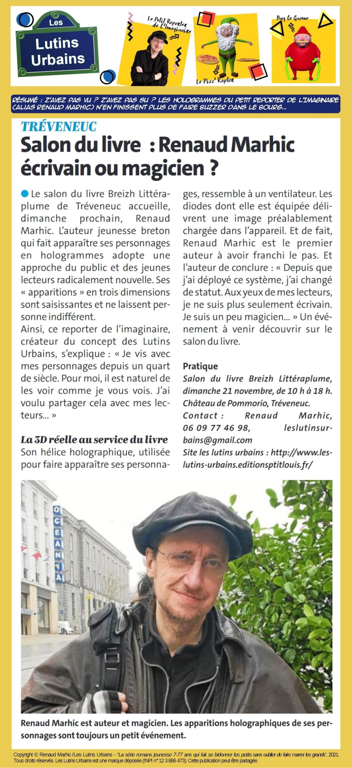 Petit Reporter de l’Imaginaire : dans le journal à Tréveneuc