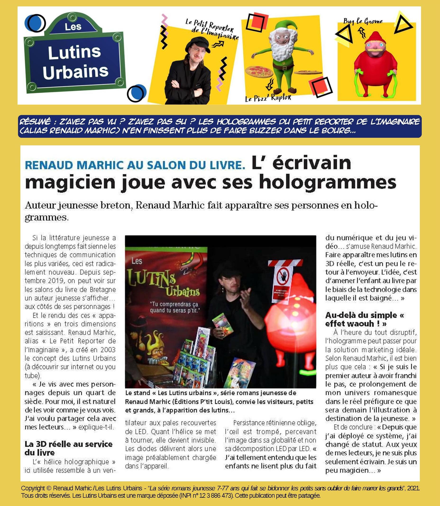 Petit Reporter de l’Imaginaire : dans le journal en Morbihan