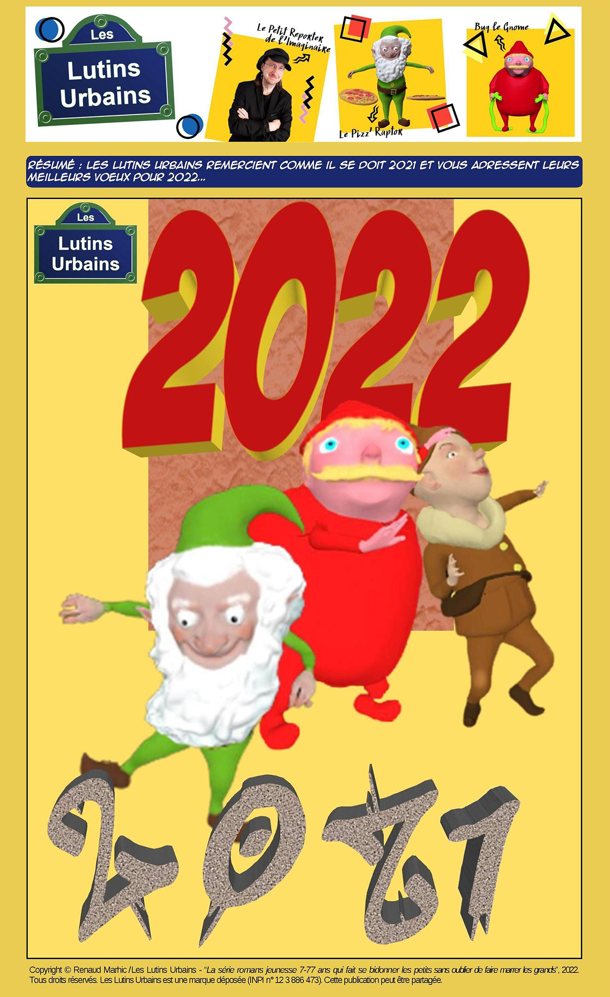 Les vœux des Lutins Urbains pour 2022