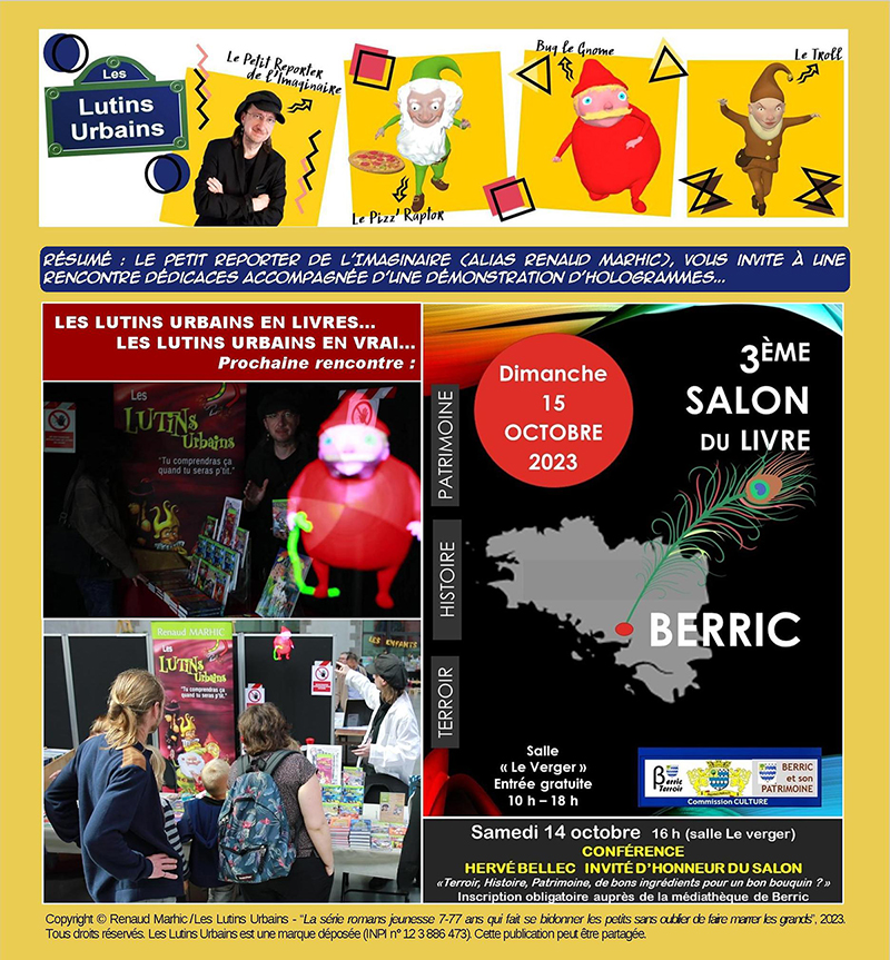 Les Lutins Urbains au Salon du Livre de Berric 2023