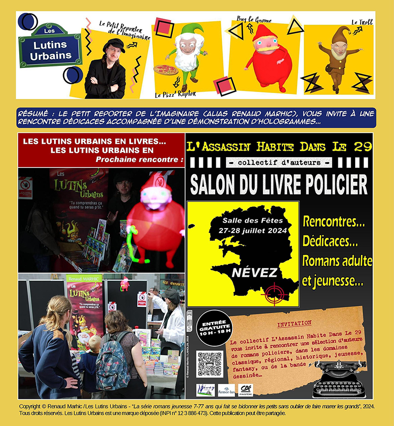 Les Lutins Urbains au Salon du Livre Policier de Névez 2024