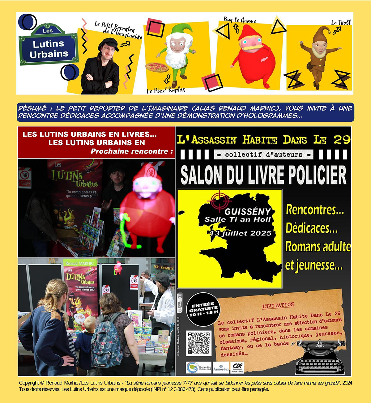 Les Lutins Urbains au Salon du Livre Policier de Guissény 2025