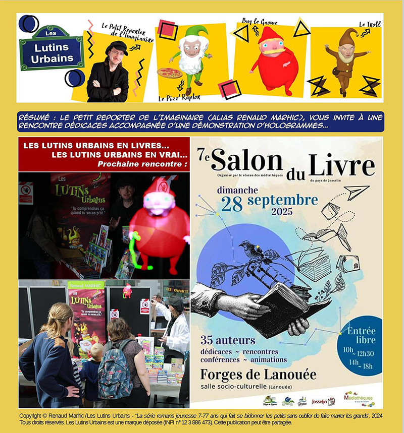 Les Lutins Urbains au Salon du Livre des Forges-de-Lanouée 2025