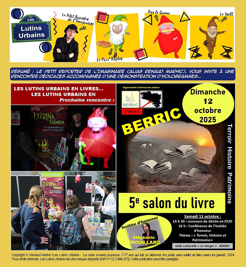 Les Lutins Urbains au Salon du Livre de Berric 2025