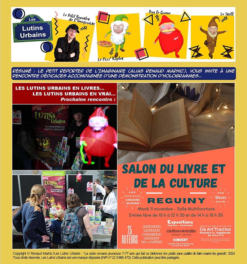 Les Lutins Urbains au Salon du Livre et de la Culture de Réguiny 2025