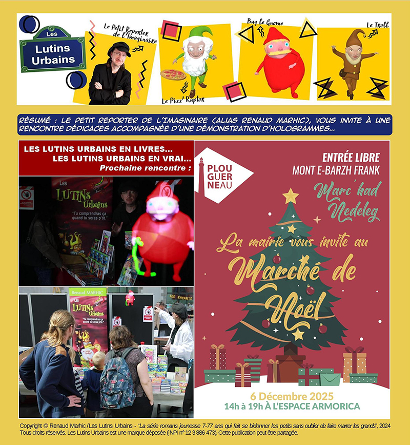 Les Lutins Urbains au Marché de Noël de Plouguerneau 2025