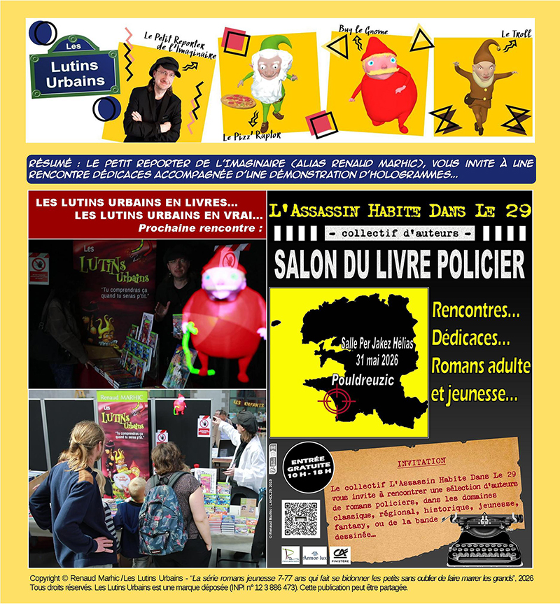 Les Lutins Urbains au Salon du Livre Policier de Pouldreuzic 2026